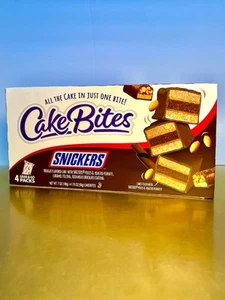 🔥 New Snickers Cake Bites Pieces Roasted Peanuts Caramel Chocolate Cakes 7oz - Picture 1 of 2