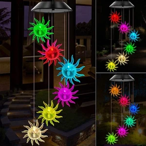 Solar Wind Chimes Outdoor Color Changing Lights, Gift for Women Mom Grandma S... - Picture 1 of 7