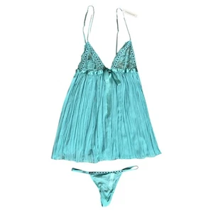 Victoria's Secret Babydoll sehr sexy grün Plissee, M - Bild 1 von 11