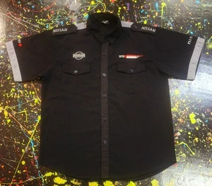 Nissan Nismo Racing Button Up Short Sleeve Embroidered Hi Quality Shirt - Picture 1 of 7