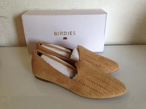 Birdies The Heron Laser Cut Muster Schuhe flache Schuhe Weizen Wildleder Laser Cut Größe 11 - Bild 1 von 9