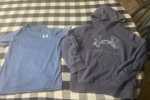 Under Armour Kid’s boys shirt & sweatshirt lot Youth Size Medium - Picture 1 of 1