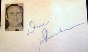 DON SHULA AUTOGRAPHED SIGNATURE CUT CARD - Picture 1 of 1