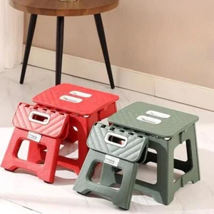 Leichter klappbarer Tritthocker: Mehrzweck, tragbar, rutschfeste Kunststoffbank - Bild 1 von 28