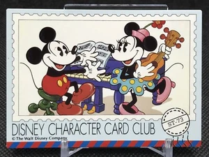 ST-73 DISNEY CHARACTER CARD CLUB Card Amada Made in JAPAN MICKEY Vintage - Picture 1 of 12