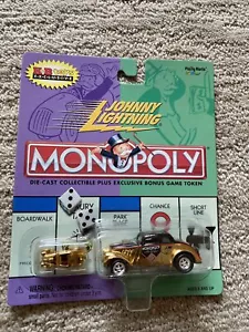 Vintage Monopoly '33 WILLYS Gold Car +Token Johnny Lightning K-B Toys Exclusive - Picture 1 of 7
