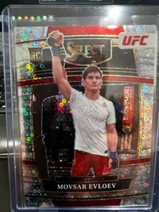 2022 Select UFC MOVSAR EVLOEV #43 Rookie RC Silver Disco Prizm Concourse - Picture 1 of 2