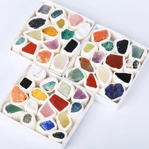 Crystal Stone Ore Specimen Box Crystal Crafts Ornaments Mineral Specimens - Picture 1 of 4