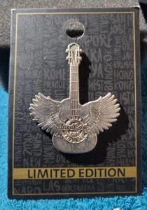Guitarra Hard Rock Café COZUMEL 2017 Silver Wings Peltre PIN LE 300! - HRC #527598 - Imagen 1 de 5