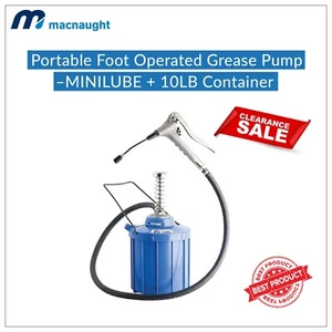 Macnaught Portable Foot Operated Grease Pump – MINILUBE + 10LB Container : K7-67 - Picture 1 of 4