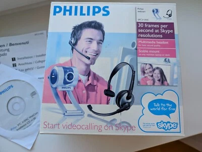 Philips Headset SHM 2000 + Webcam SPC 315NC | OVP - Bild 1 von 4