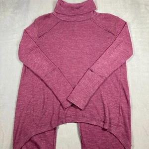 We The Free People Burgundy Turtleneck Open Back Long Sleeve Top Size PS - Picture 1 of 9