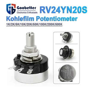 RV24YN20S Einzelne Runde Kohlefilm Potentiometer Dreh Poti 1K Bis 500K Ohm - Picture 1 of 8