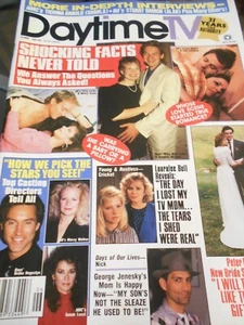 Stuart Damon, Lauralee Bell - Daytime TV Magazine 1990 - Picture 1 of 1