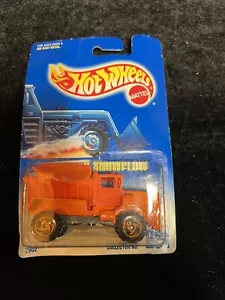 1992 Hot Wheels Orange Oshkosh Snow Plow #201 B2 - Picture 1 of 6