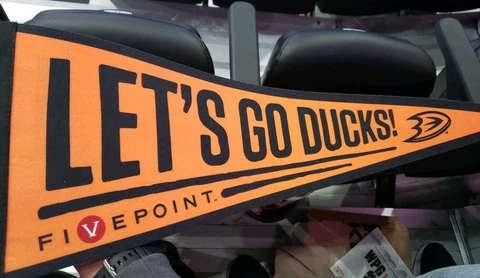 Anaheim Ducks Let’s Go Ducks Pennant Flag 10/29/19 Promo! Cover