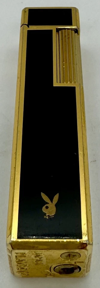 Vintage 1960s Play Boy Bunny Logo Cigarette Lighter Gold&Black in Japan UNIQUE.! - Image 1 of 4