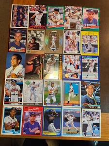 DAVE JUSTICE - **Lot of 25 Different (3 RC's)** - Braves - (All NRMT-MINT) #1 - Bild 1 von 1