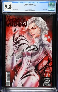 White Widow #3 CGC 9.8 Absolute Comics 2019 cubierta de Jamie Tyndall logotipo de lámina roja - Imagen 1 de 2