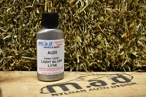M.A.D AUDI LIGHT SILVER LY7W PAINT TOUCH UP KIT 30ML A1 A3 A4 A5 A6 TT Q3 Q5 Q7 - Picture 1 of 4