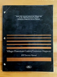 1997 Ford Mercury Villager Powertrain Control Emissions Diagnosis Service Manual - Picture 1 of 2