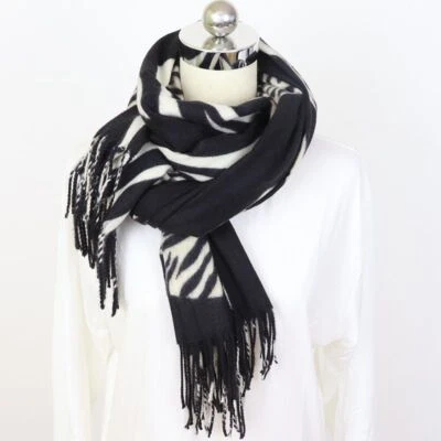 Mantón Bufanda Estampado Leopardo - Cachemira Invierno Cálido Bandana Borla Moda Exterior Foto 1 de 4