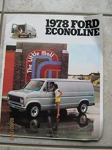 1978 Ford Econoline Sales Brochure FREE SHIPPING - Picture 1 of 5