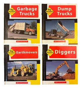 Scholastic große Maschinen bei der Arbeit Bücher Lot Bagger Erdbewegungswagen Kinder K 1 2 - Bild 1 von 18