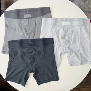 Skims Men’s 5” Boxer Brief 3-Pack Heather Multi Size Large New Cotton - Picture 1 of 9