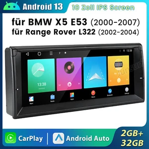 Android 13.0 Autoradio CarPlay 32GB Für BMW 5er E39 X5 E53 E38 Range Rover L322 - Bild 1 von 19