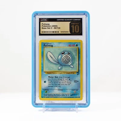 Pokémon Poliwag #88 Base Set 2 2000 - CGC 10 PRISTINE POP 3 - Image 1 of 4