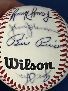 Autographed Signed Baseball Chicago Players White SOX Cubs Bears 16 signatures - Picture 1 of 7
