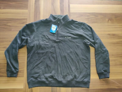 Columbia Big & Tall Hart Mountain II media cremallera negra 2XL Foto 1 de 3