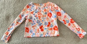 Pink Lily Kids Multicolor Long Sleeve Rash Guard Swim Top Size 9/10T - Picture 1 of 8
