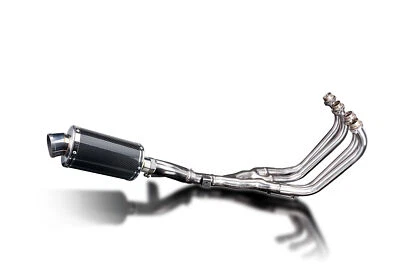 Silenciador de fibra de carbono Yamaha XJ600 S/N Delkevic escape completo 4-1 DS70 9" 92-03 Foto 1 de 4