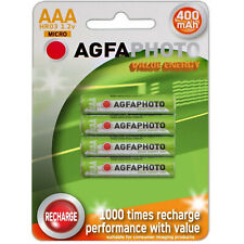 4 AAA AGFA Rechargeable 400 mAh Gigaset AS 405 Cordless Phone Batteries
