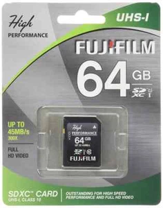 Fujifilm High Performance Flash Memory Card - 64 GB - SDXC UHS-I - Photo 1 sur 1