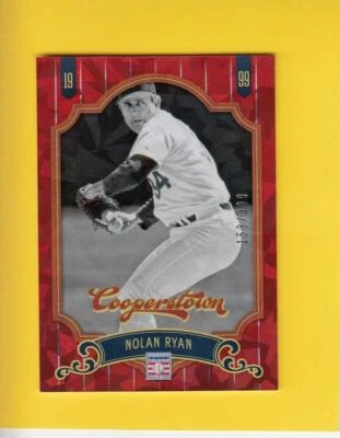 2012 Panini Cooperstown HOF Crystal Collection Red Nolan Ryan Rangers 153/399 - Image 1 of 2