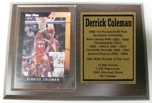 Targa carta basket Derrick Coleman - Foto 1 di 1
