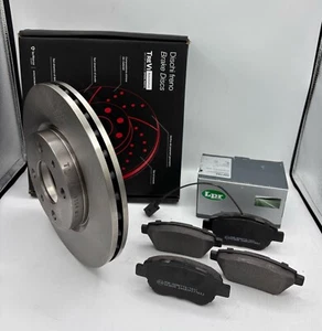 KIT DISCHI E PASTIGLIE PATTINI FRENO FIAT IDEA LANCIA MUSA 1.3 MJT 75 CV 1.4 B - Foto 1 di 5