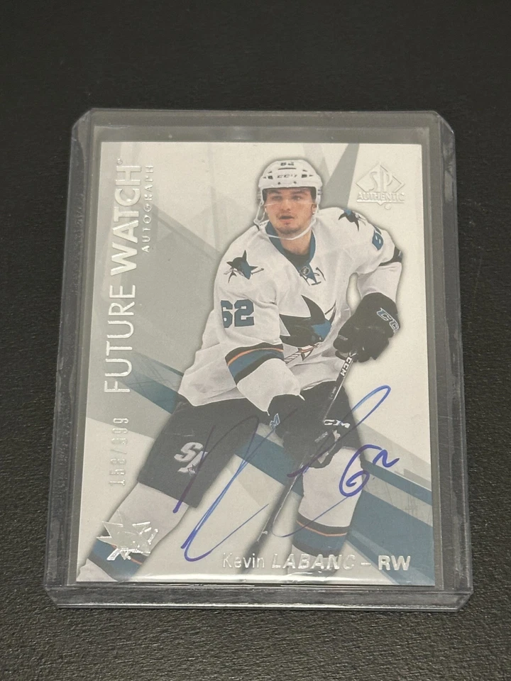 2016-17 SP Authentic Future Watch Auto KEVIN LABANC 181 #/999 San Jose Sharks RC - Image 1 of 1