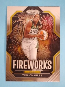 2023 Panini Prizm WNBA Fireworks Tina Charles Seattle Storm #2 - Picture 1 of 2