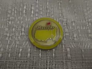 2014 Augusta National Masters Tournament  Flat Ball Marker Yellow New - Picture 1 of 1