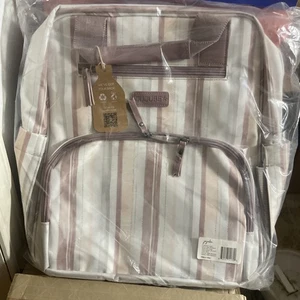 JuJuBe Nature Babe Diaper Bag Backpack Watercolor Stripe New W/ Tags - Picture 1 of 2