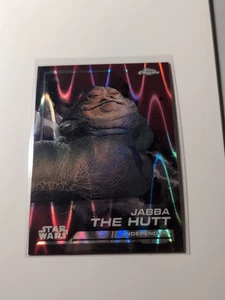 Jabba The Hutt 2024 Topps Chrome Star Wars #118 Red Raywave Refractor - Picture 1 of 2