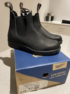 Blundstone Originals Chelsea Boots - Black #510 SIZE 5.5 BRAND NEW In Box - Picture 1 of 9