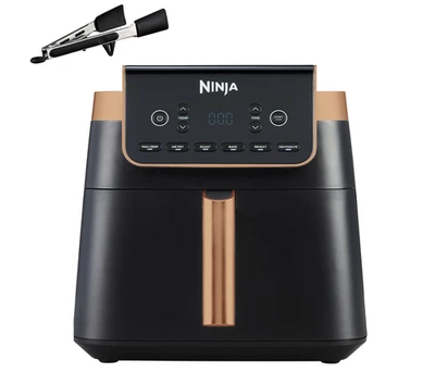 Friggitrice ad Aria Ninja MAX PRO 6,2L Usa Senza Olio Grande Quadrata Cassetto Singolo AF180UKCP - Immagine 1 di 3