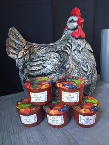 5 Gläser Bio Hagebutte mit Apfel Marmelade Fruchtaufstrich Hiffenmark 230 ml   - Bild 1 von 3