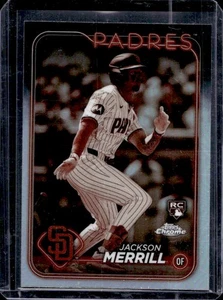 2024 Topps Chrome Jackson Merrill RC Sepia Refractor Rookie #207 Padres - Picture 1 of 2