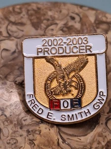 F.O.E PRODUCTOR FRED E. SMITH GWP 2002-2003 PIN SOLAPA - Imagen 1 de 3